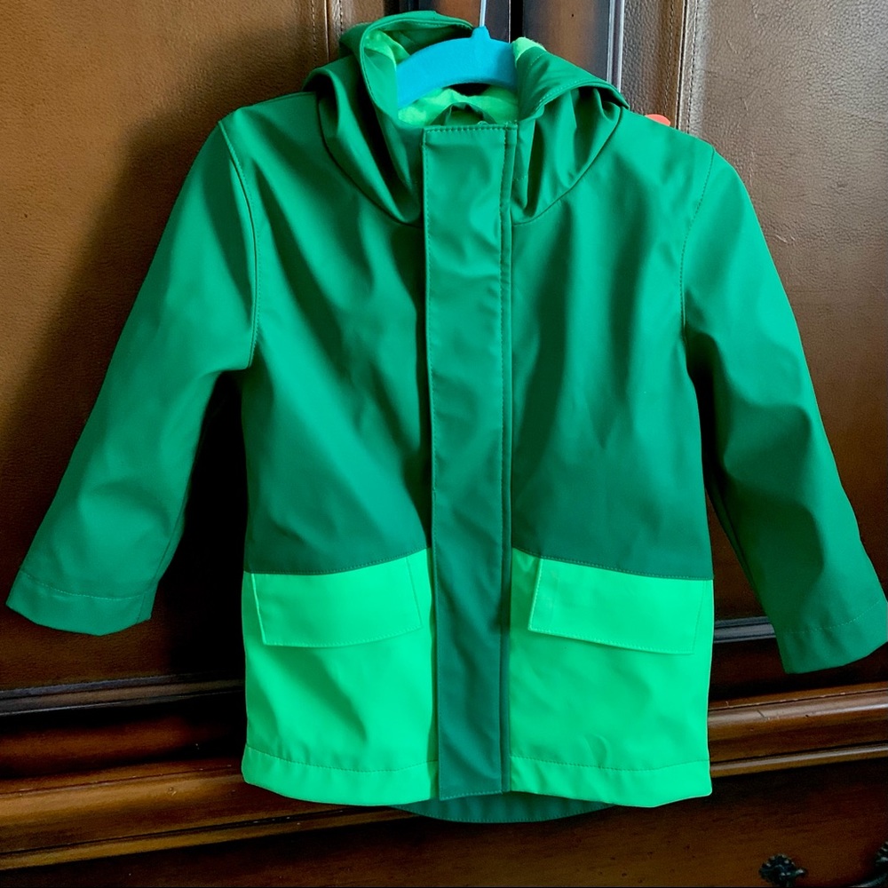 Cat & Jack Green Frog Raincoat 18 months Target